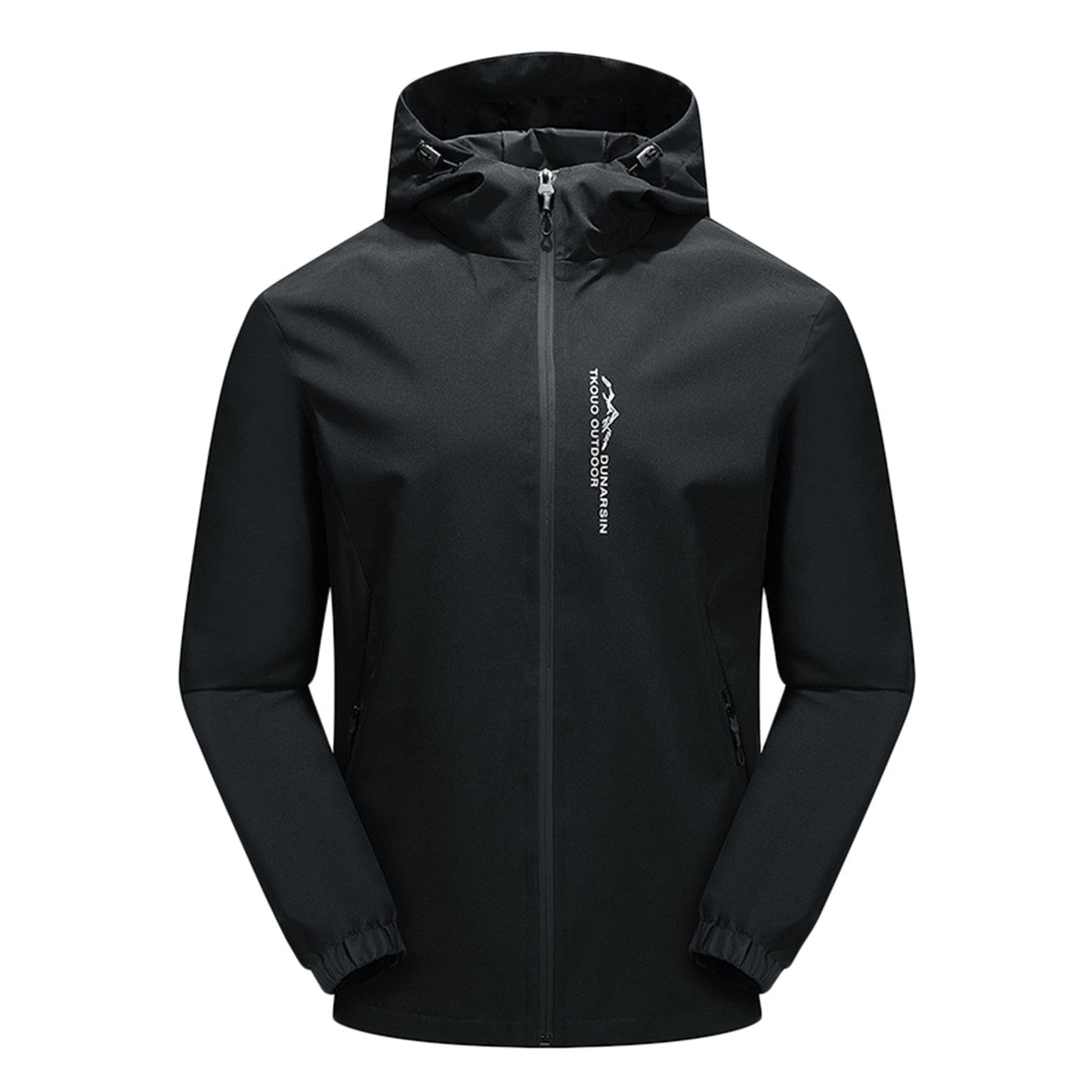 Elegante chaqueta softshell fina e impermeable con capucha para hombre | Perfecta para actividades al aire libre