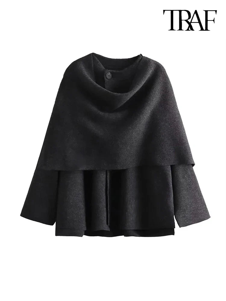 Chaqueta Cuello Chal Mujer, Chaqueta con Estilo | Elegante | Cómoda | Perfecta para Otoño/Invierno