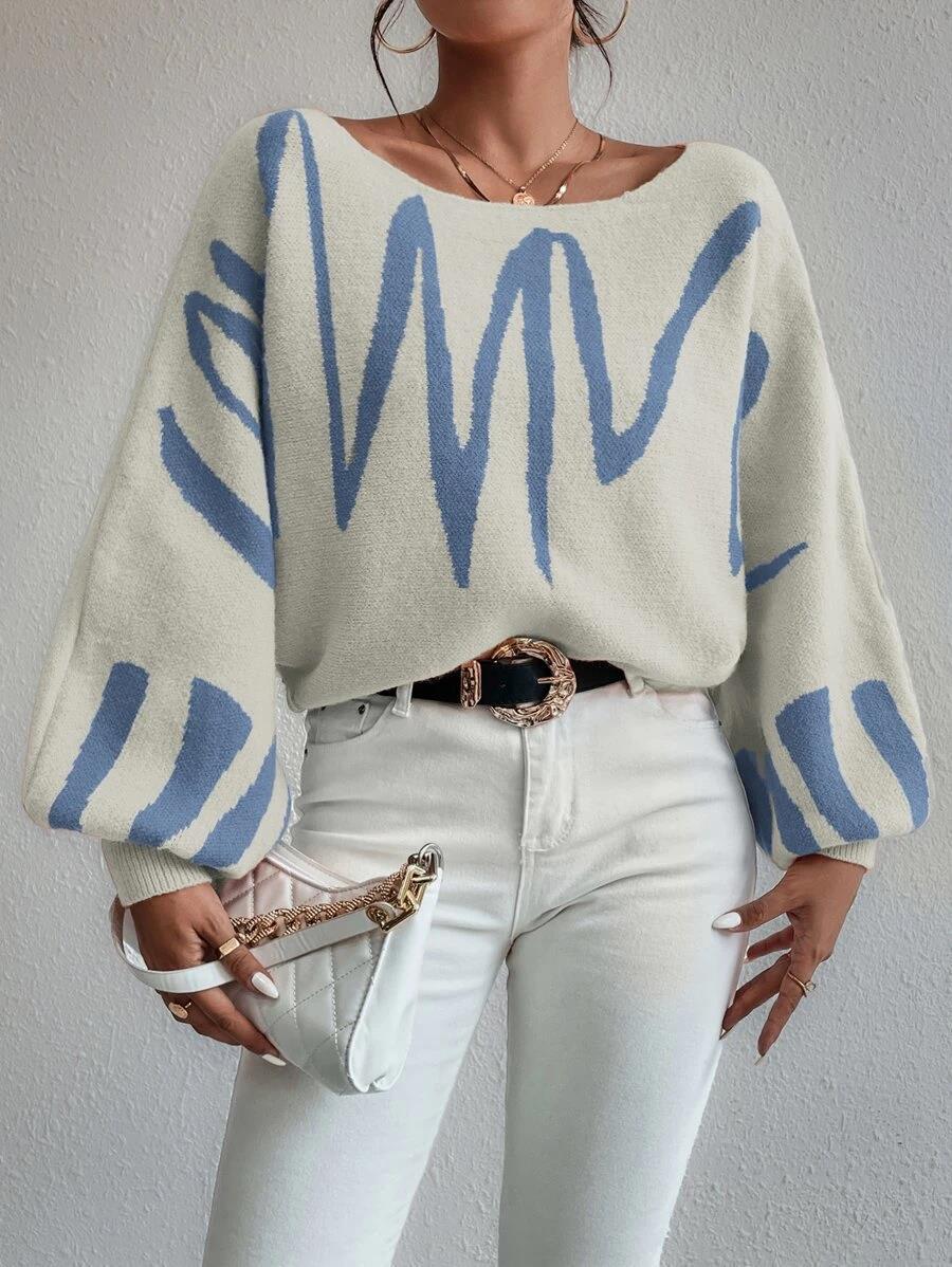 Jersey Yvella | Oversized Puff sleeves Jersey Blanco