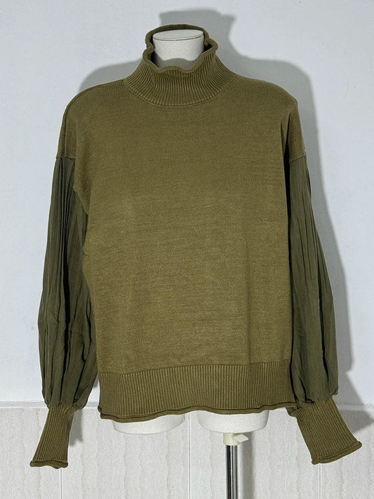 Jazzlyn - jersey plisado con mangas farol