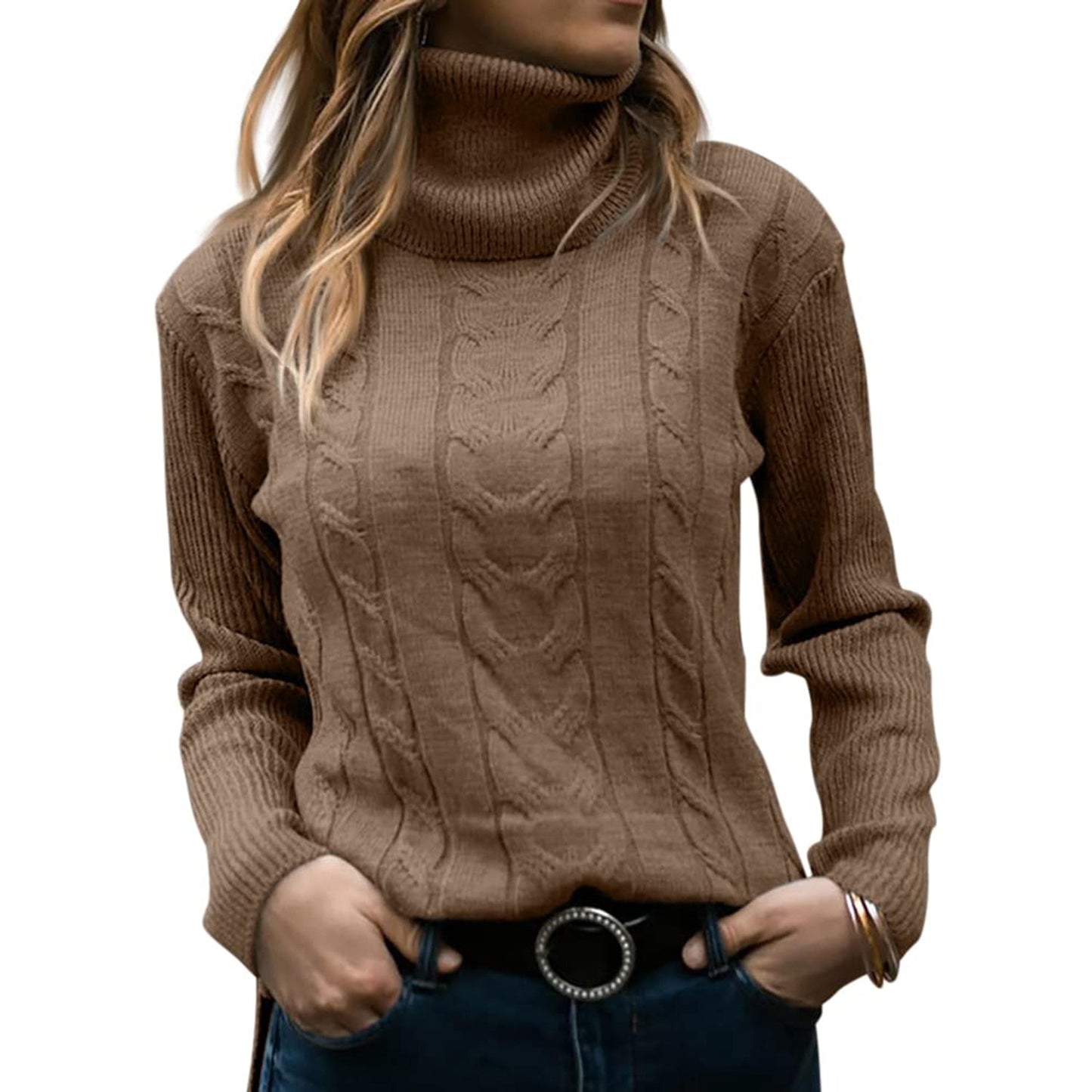 KATE™ JERSEY DE CUELLO ALTO (CONFECCIONADO EN VISCOSA DE ALTA CALIDAD)