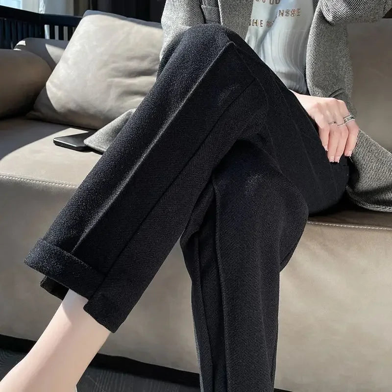 Sophie | Pantalones mezcla de lana | Estilo clásico | Diseño tejido