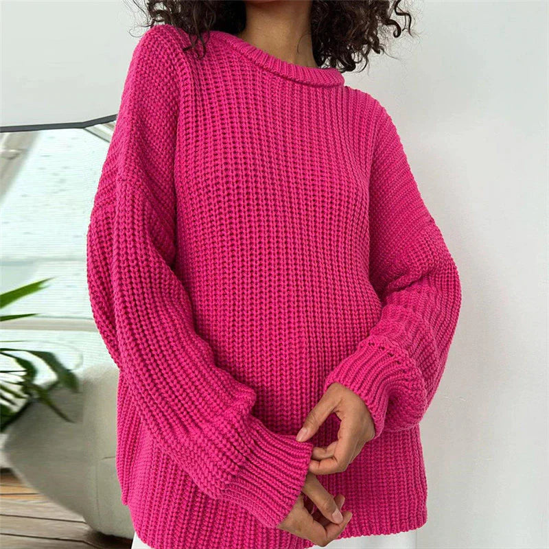 Lora - Elegante jersey otoñal de punto elástico para mujer