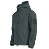 Cálida chaqueta softshell impermeable con cremallera para hombre | Perfecta para actividades al aire libre