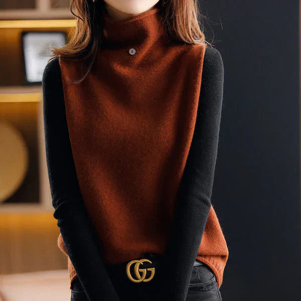 Hana | jersey de cuello alto chaqueta suelta