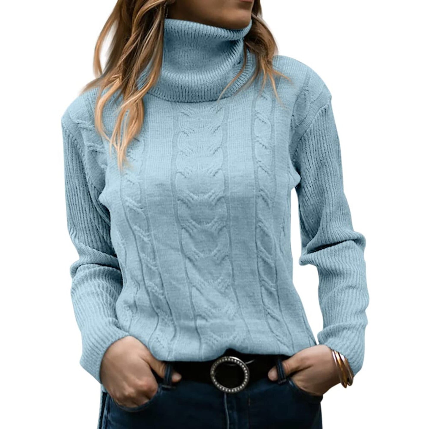 KATE™ JERSEY DE CUELLO ALTO (CONFECCIONADO EN VISCOSA DE ALTA CALIDAD)