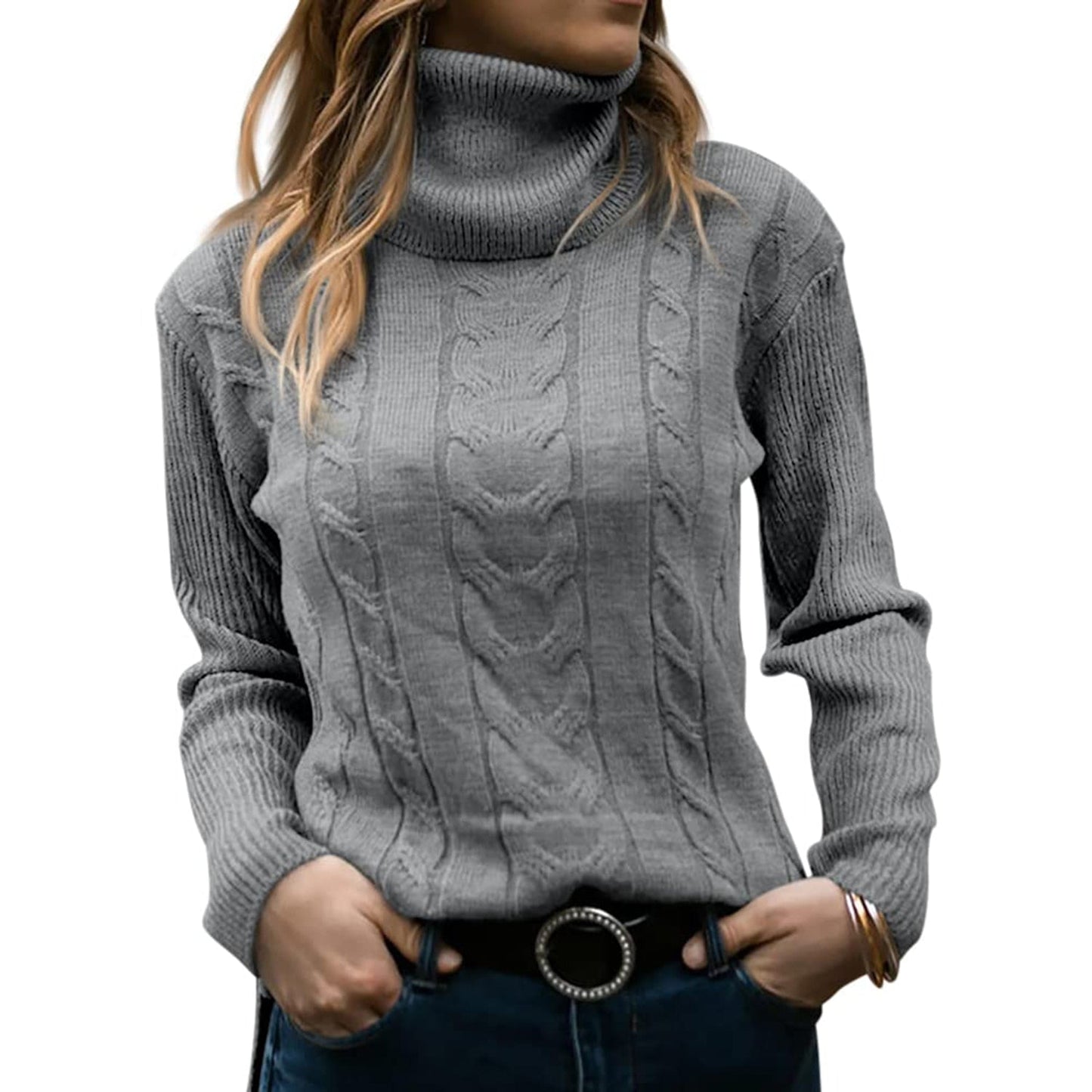 KATE™ JERSEY DE CUELLO ALTO (CONFECCIONADO EN VISCOSA DE ALTA CALIDAD)