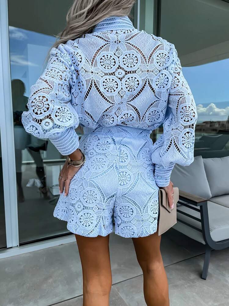 Conjunto de Encaje | Elegancia Romántica | Precioso Encaje | Perfecto para Bodas y Galas