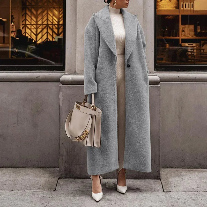 Elegante abrigo para mujer | Cálido para otoño e invierno