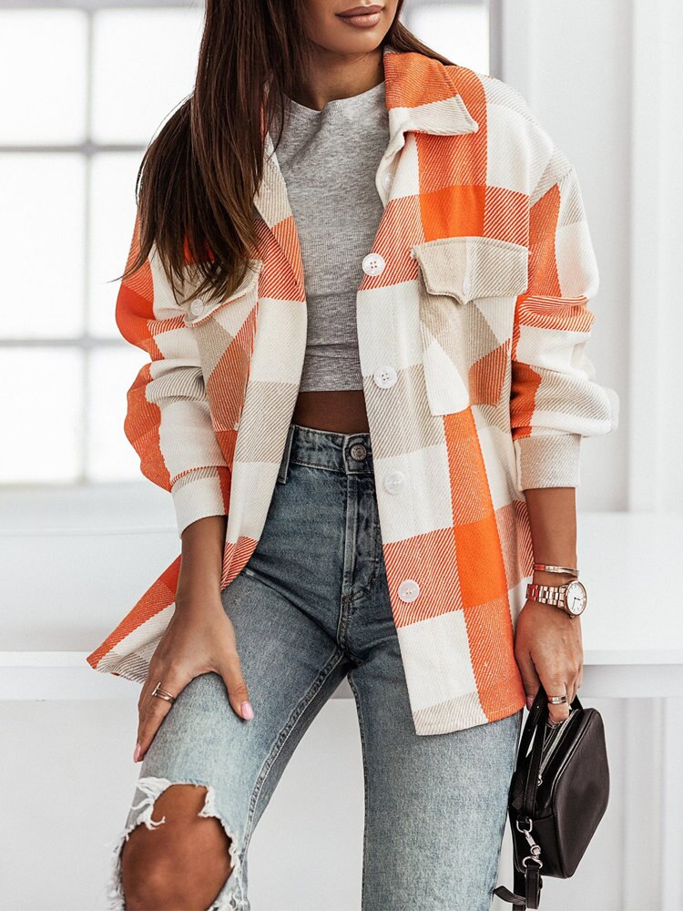 Odalis | Elegante blusa de cuadros escoceses