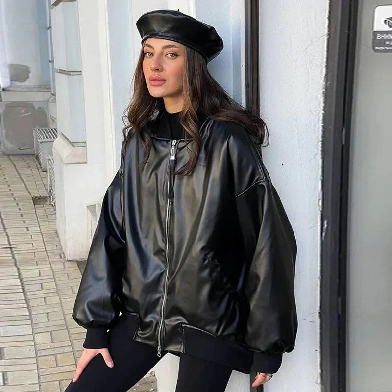 Scarlett | chaqueta de cuero con motor suelto