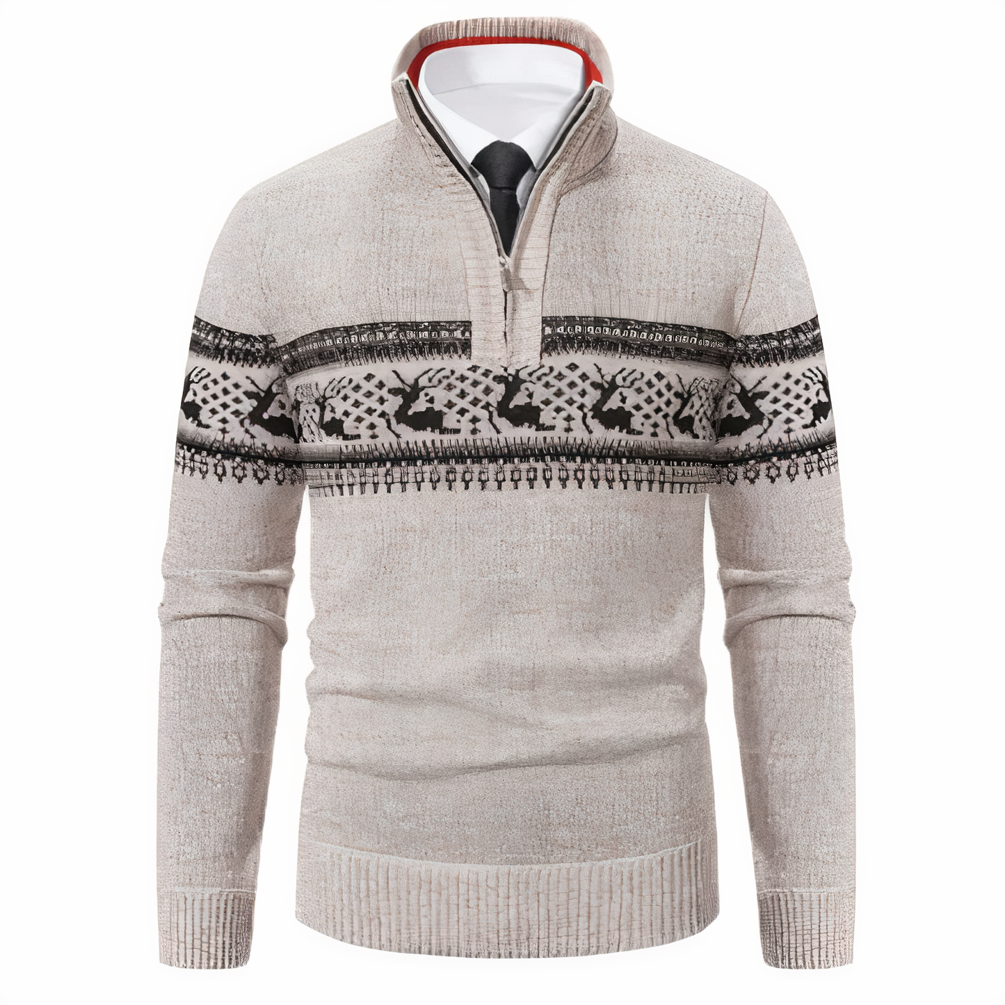 Duncan Sweater | Jersey casual de hombre con media cremallera