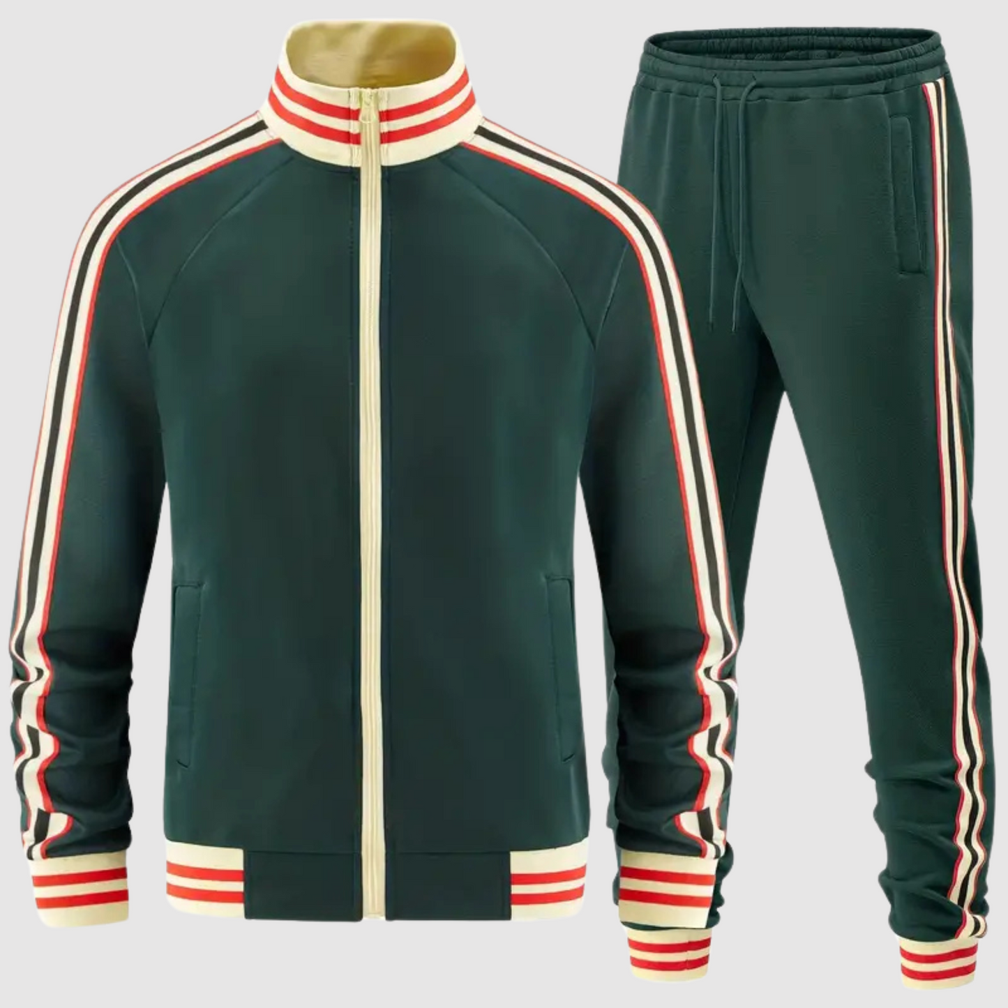 Oscar - Conjunto de chándal a rayas y pantalón deportivo para hombre