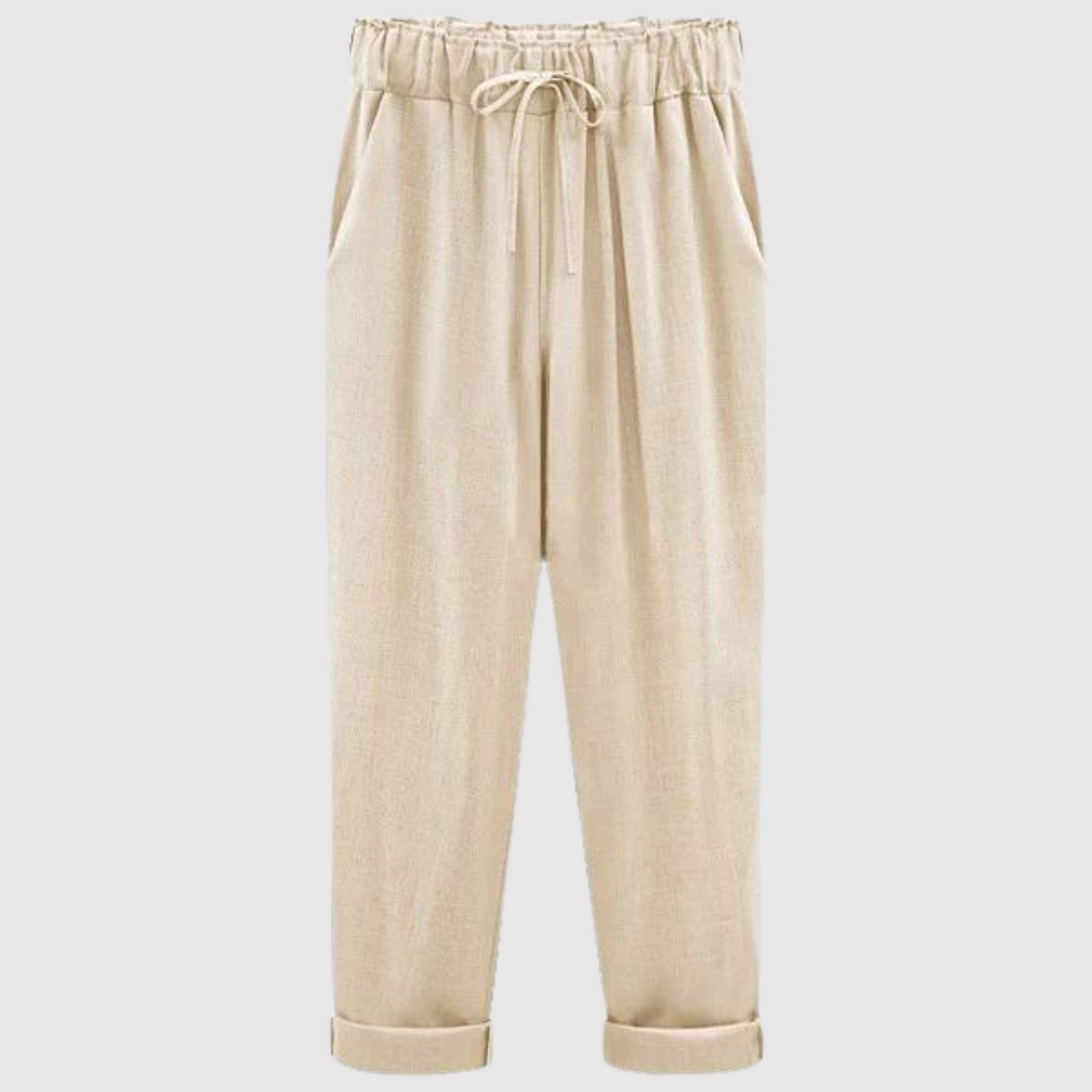 Pantalones de algodón y lino