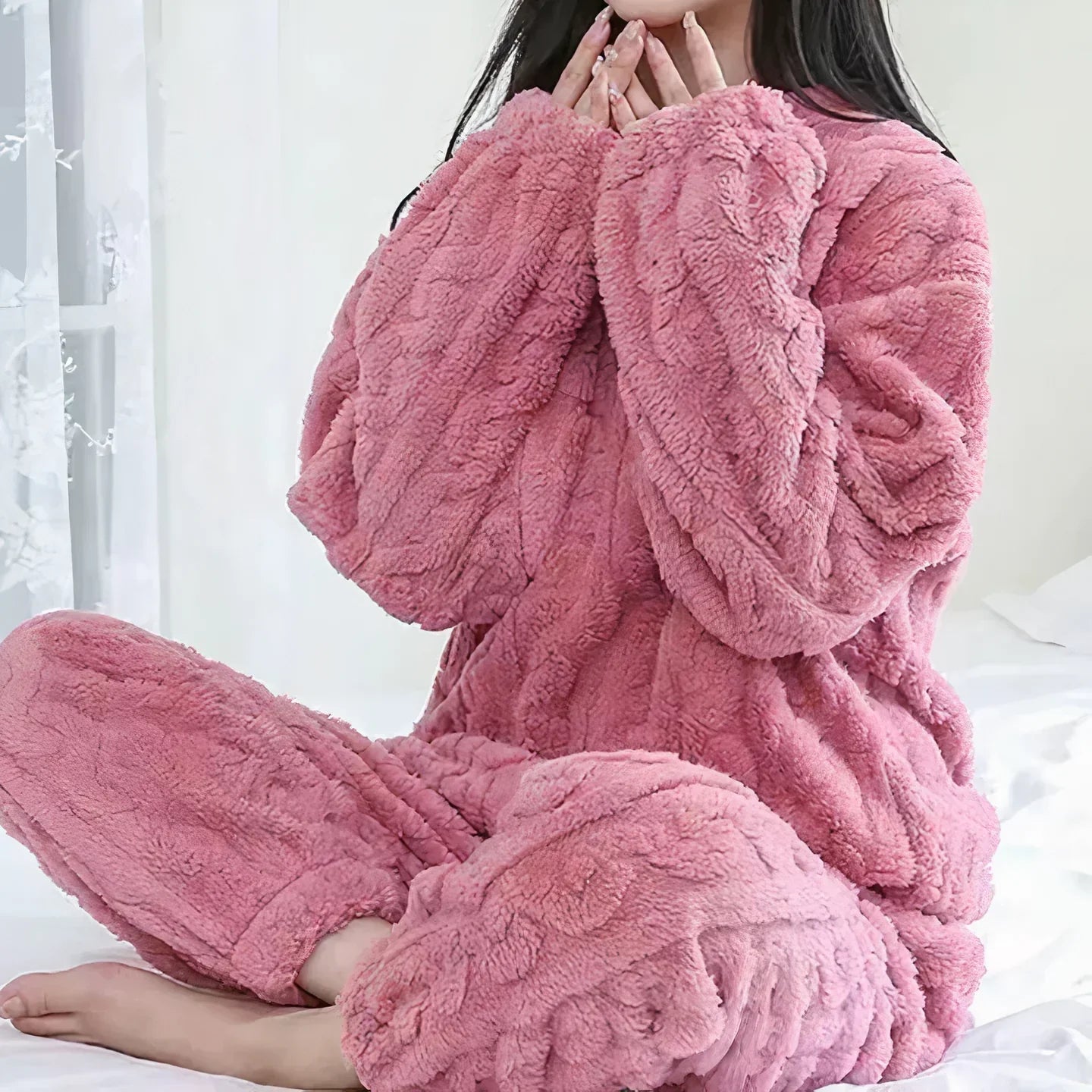 Pijama de terciopelo grueso