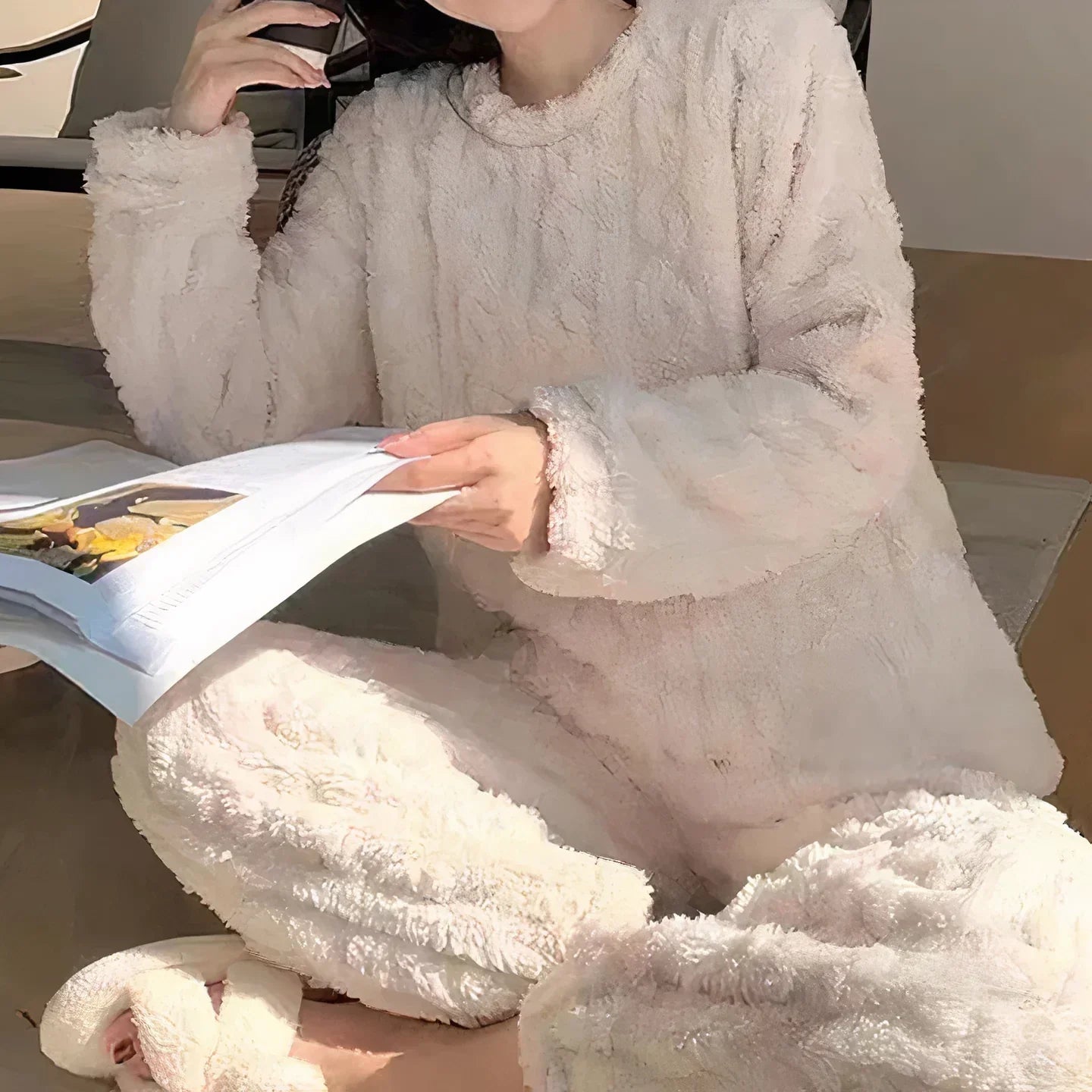 Pijama de terciopelo grueso