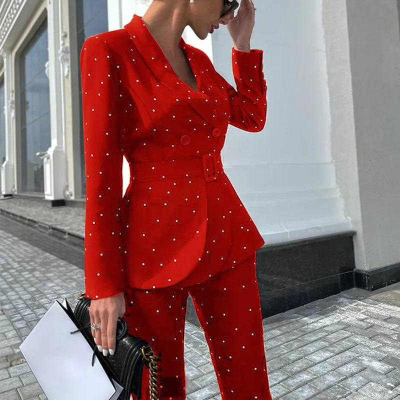 Chastity - Blazer de lunares de corte ajustado