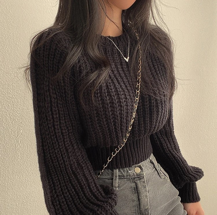 Jersey Uldina | Casual Cropped Sweater