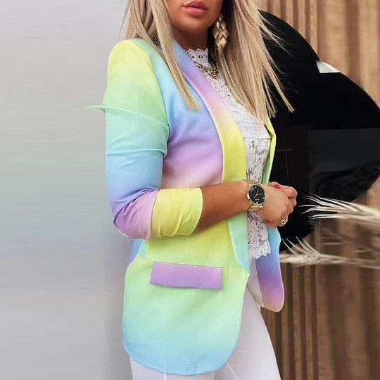 Thanea | blazer tie dye de manga larga para mujer