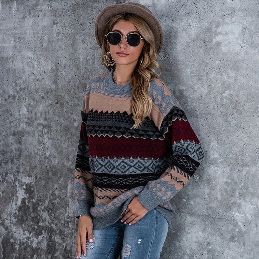 Jersey Daryana | Vintage Striped Knitted Sweater