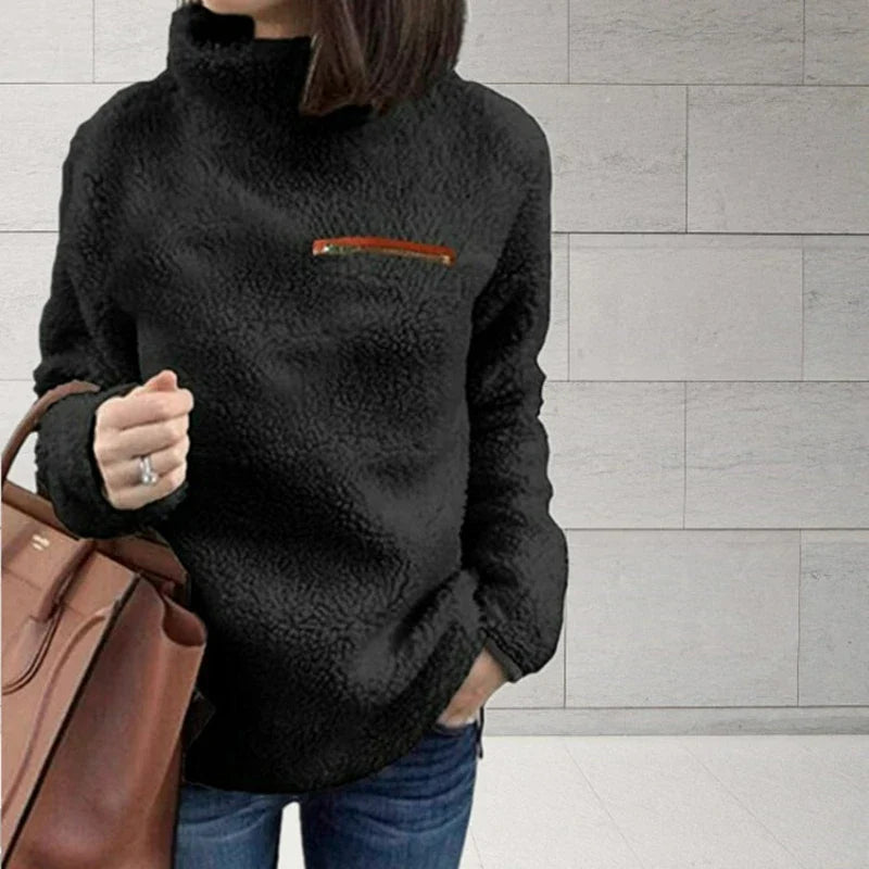 Kimberly - Suave jersey de invierno de cuello alto