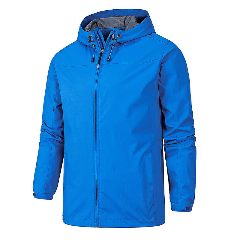 Elegante chaqueta softshell impermeable con capucha para hombre | Perfecta para otoño/invierno
