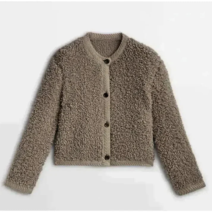 Junella - Elegante jersey peludo para mujer