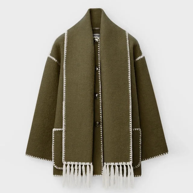 L'Aurablend | Chaqueta bufanda en mezcla de lana