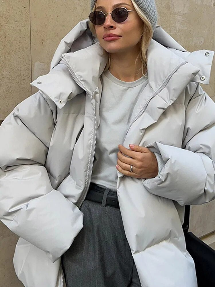 Dinette Coat | Abrigo abullonado oversize