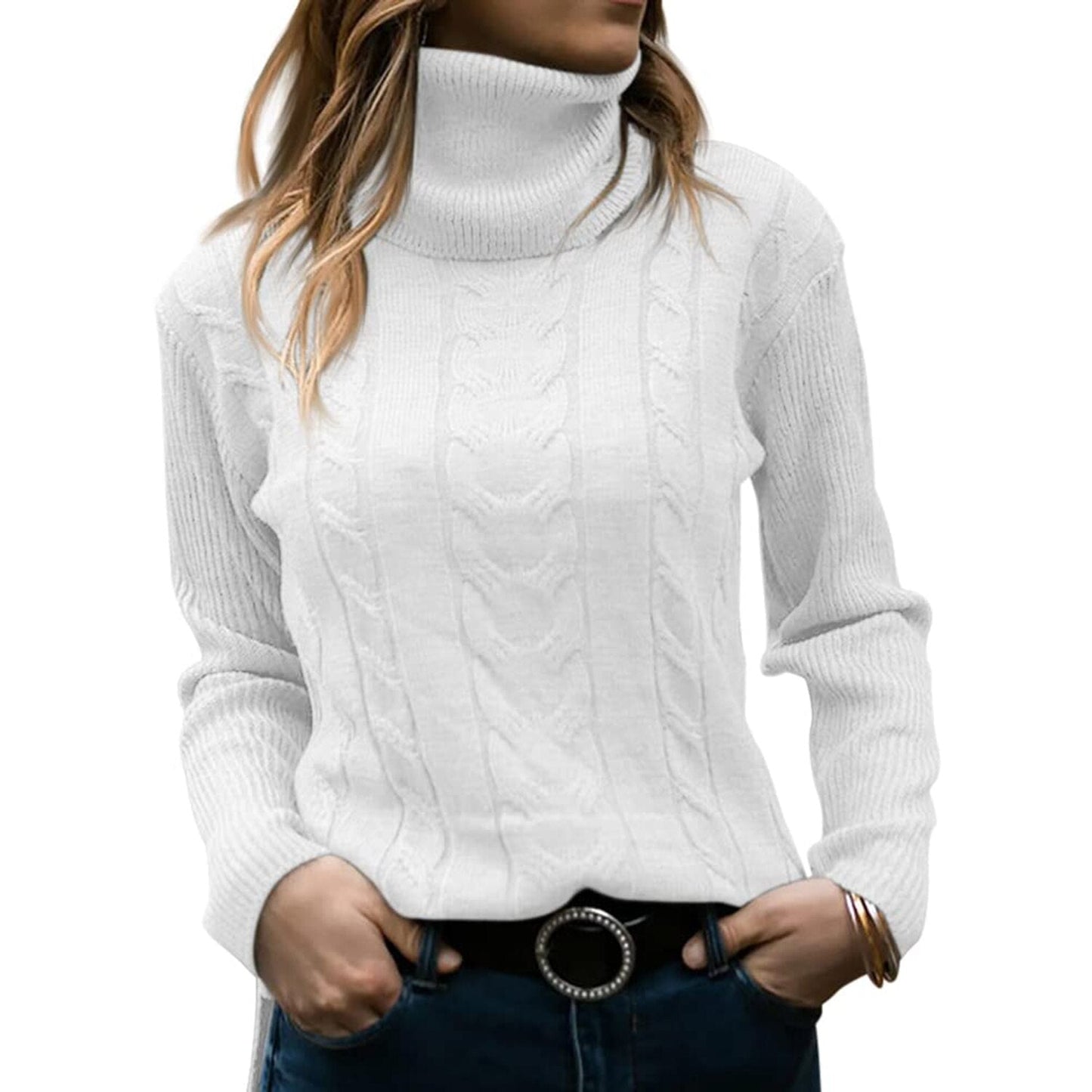 KATE™ JERSEY DE CUELLO ALTO (CONFECCIONADO EN VISCOSA DE ALTA CALIDAD)