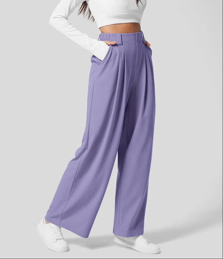 Pantalones slim fit casual para mujer