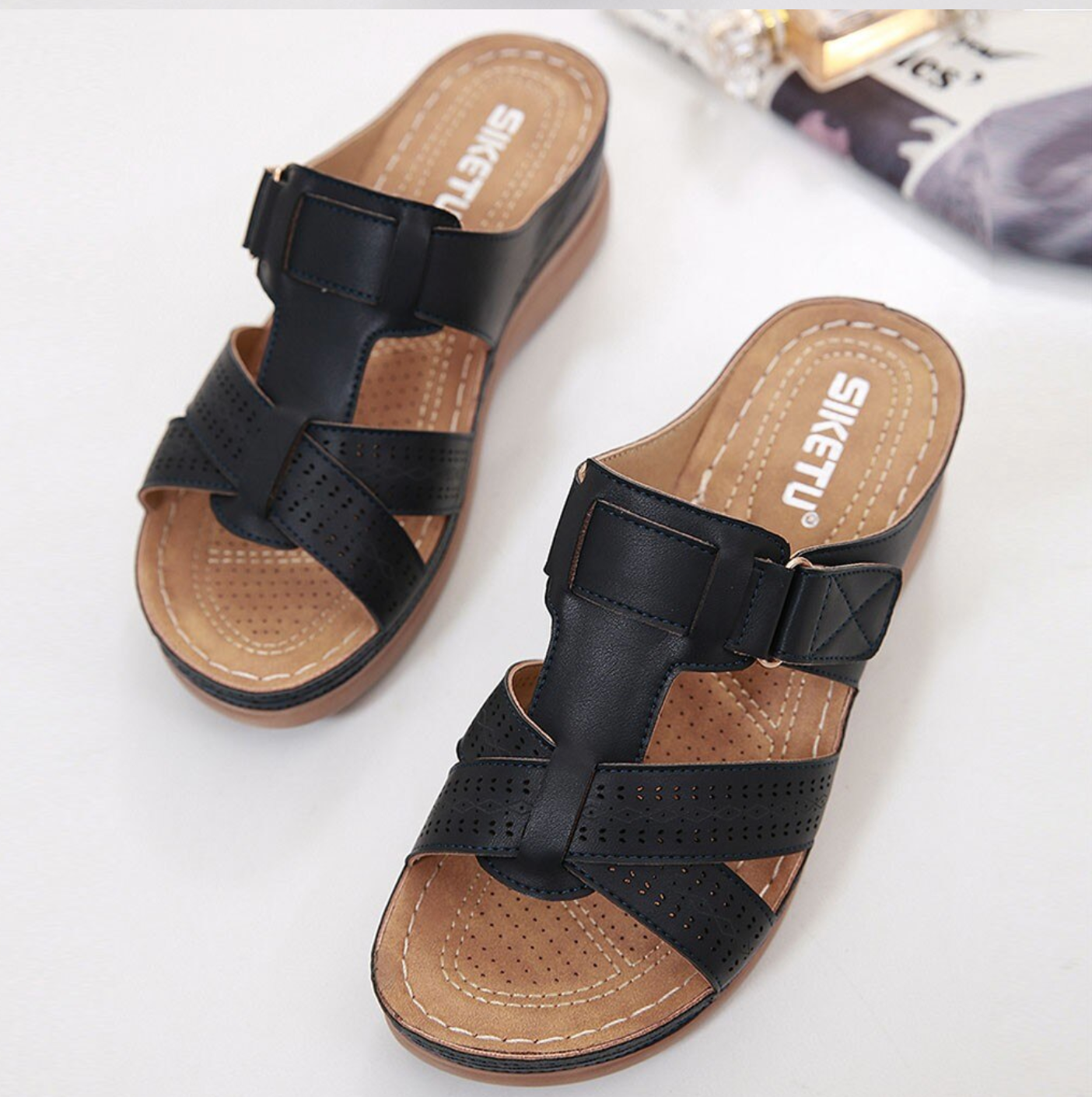 Easywalk: cómodas sandalias ortopédicas con suelas extrasuaves para un menor dolor de pies y un mayor equilibrio corporal.