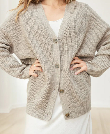 Chaqueta de cachemira Cocoon