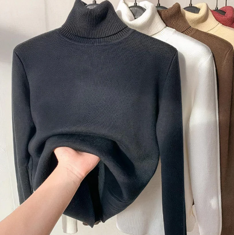 Isabella | elegante jersey de cuello alto para mujer