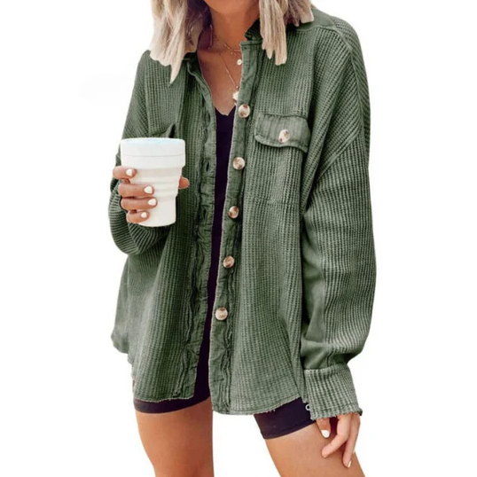 Chaqueta de pana Trinity | con capucha irregular