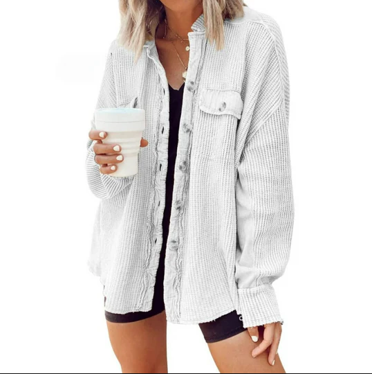 Chaqueta de pana Trinity | con capucha irregular