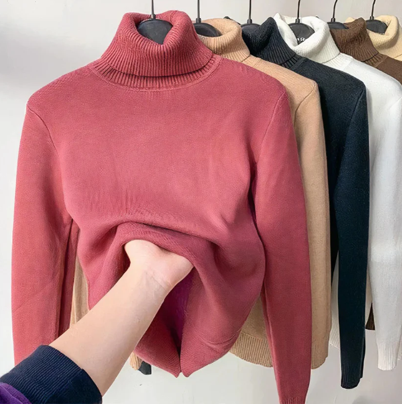 Isabella | elegante jersey de cuello alto para mujer