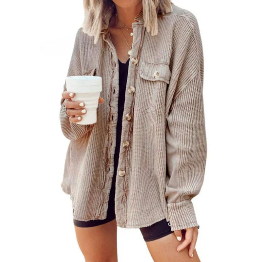 Chaqueta de pana Trinity | con capucha irregular