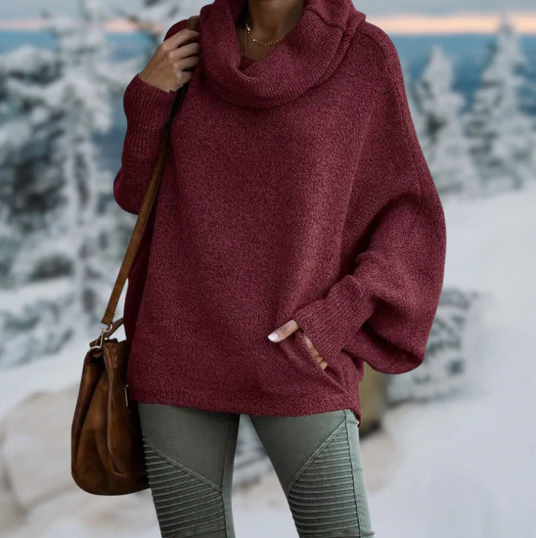 Liana | Elegante jersey de cuello alto para mujer