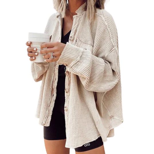 Chaqueta de pana Trinity | con capucha irregular