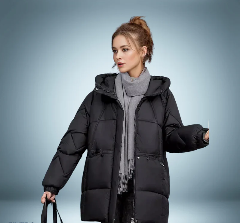 Chaqueta de plumón de moda en gris