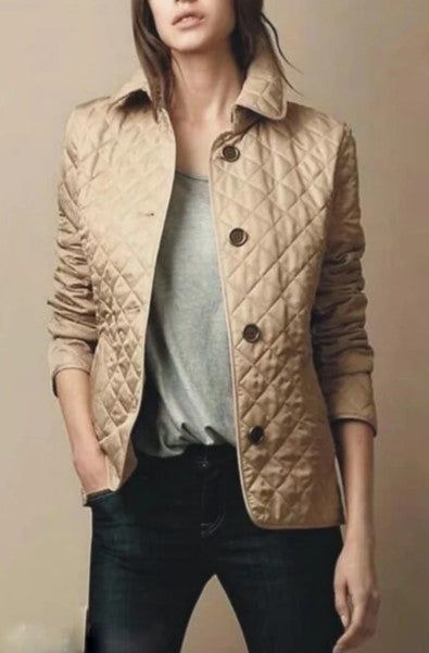 Chaqueta Evie slim de seda y algodón