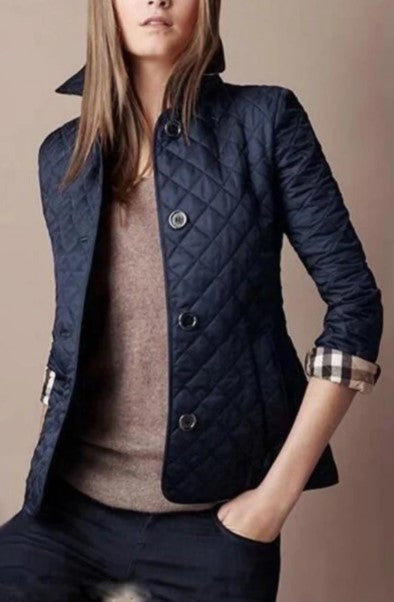 Chaqueta Evie slim de seda y algodón