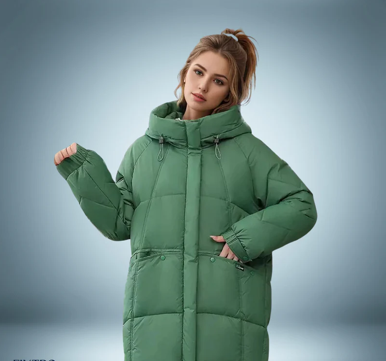 Chaqueta de plumón de moda en gris