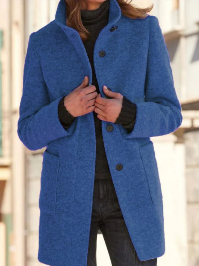Felicity | Abrigo elegante y con estilo para mujer con botones chic