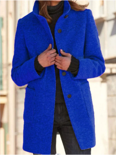 Felicity | Abrigo elegante y con estilo para mujer con botones chic