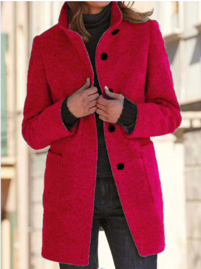 Felicity | Abrigo elegante y con estilo para mujer con botones chic