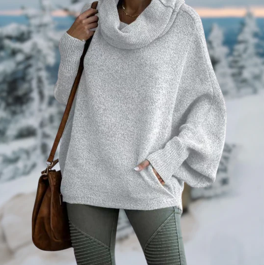 Liana | Elegante jersey de cuello alto para mujer