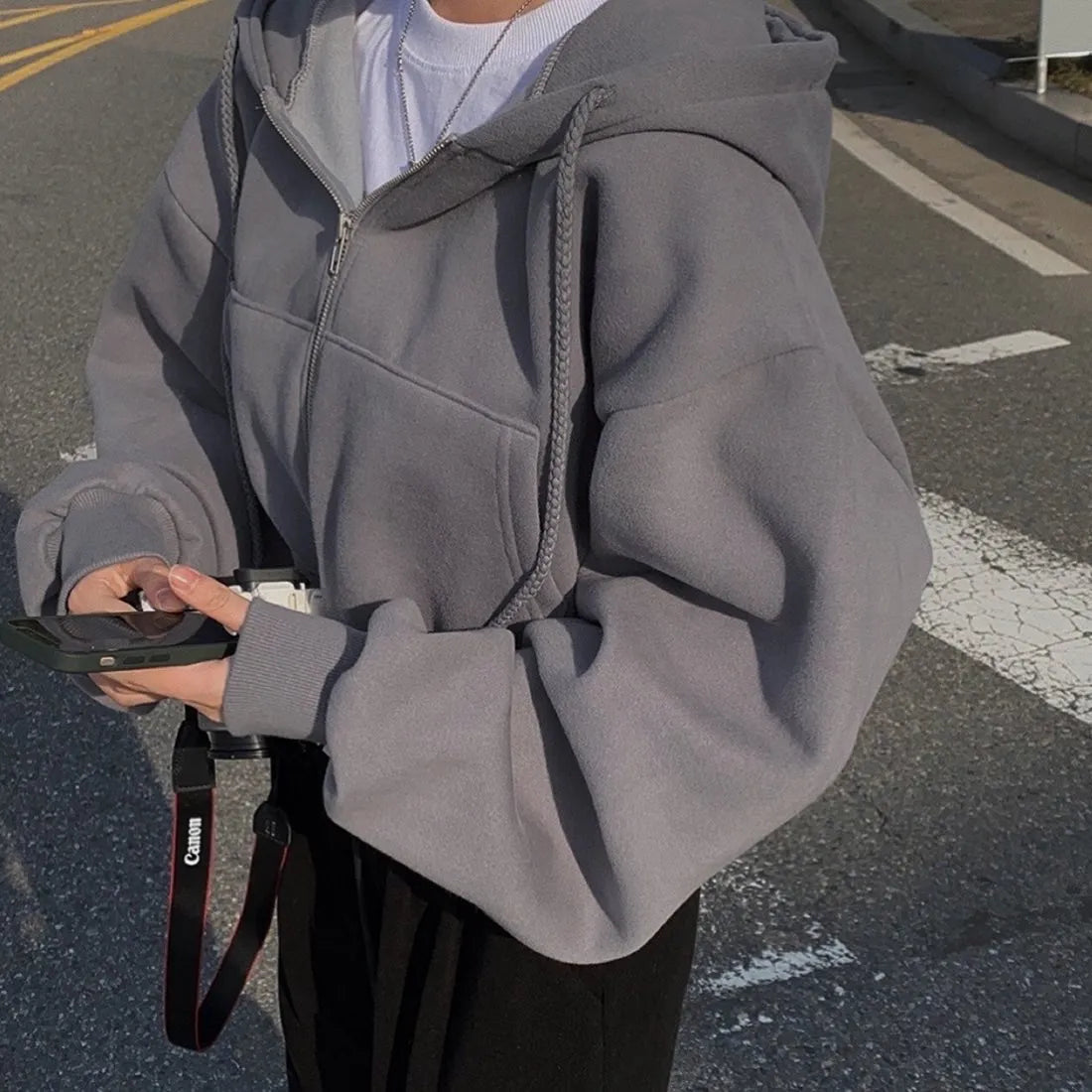 Louise - Sudaderas oversize con cremallera