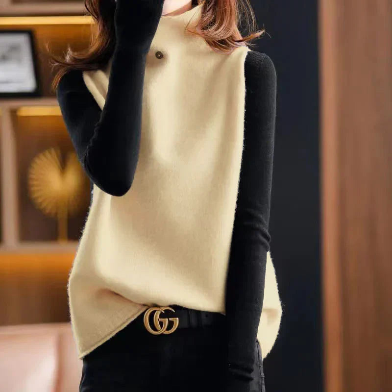 Hana | jersey de cuello alto chaqueta suelta
